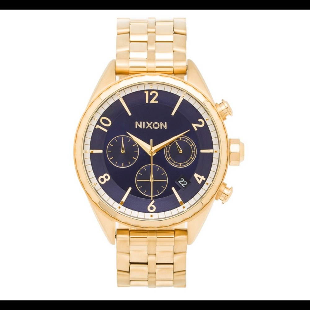 Nixon Minx Chrono Watch Gold/Navy